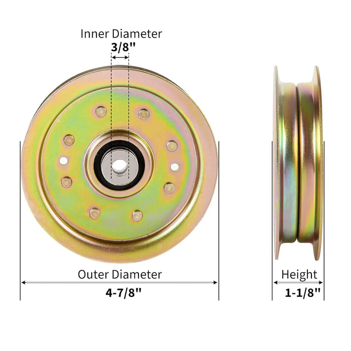 DURAFORCE 756-04129, Flat Idler Pulley for MTD DURAFORCE